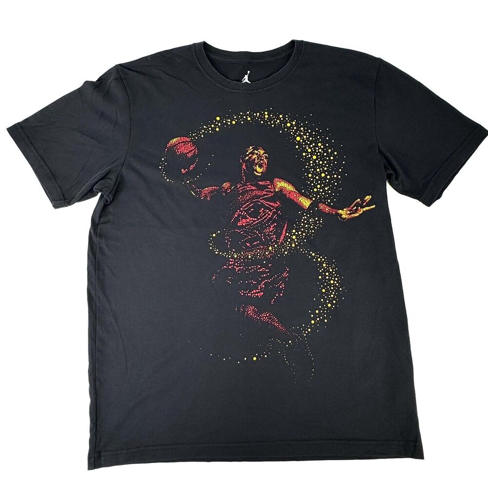Nike Air Jordan Dwyane Wade “D Wade Illustration” Dri-Fit T-Shirt Men's Sz L